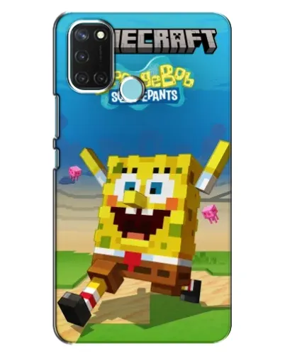Чохол для Realme C17 з картинкою «Губка Боб Minecraft» Чохол для Realme C17 з картинкою «Губка Боб Minecraft»