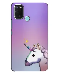 Чехол для Realme C17 с картинкой «Единорог градиент»