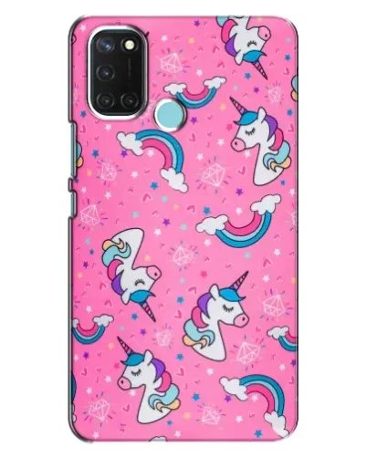 Чехол для Realme C17 с картинкой «Unicorn паттерн розовый» Чехол для Realme C17 с картинкой «Unicorn паттерн розовый»