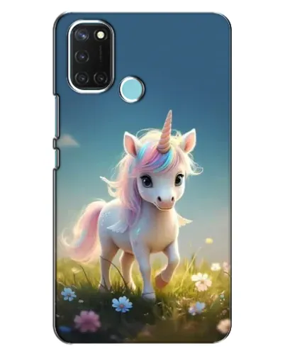 Чехол для Realme C17 с картинкой «Единорог на поляне» Чехол для Realme C17 с картинкой «Единорог на поляне»