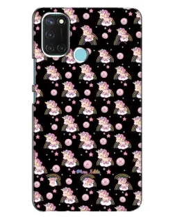 Чехол для Realme C17 с картинкой «Magic Unicorn паттерн»