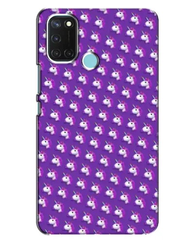 Чехол для Realme C17 с картинкой «Единороги на фиолетовом» Чехол для Realme C17 с картинкой «Единороги на фиолетовом»