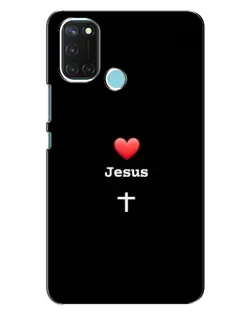 Чехол для Realme C17 с картинкой «Сердце - Jesus» Чехол для Realme C17 с картинкой «Сердце - Jesus»