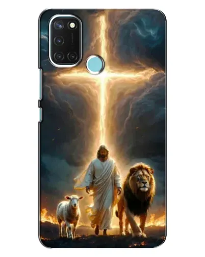 Чехол для Realme C17 с картинкой «Лев Иуды и Свет» Чехол для Realme C17 с картинкой «Лев Иуды и Свет»