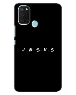 Чехол для Realme C17 с картинкой «Точки веры J.E.S.U.S.»