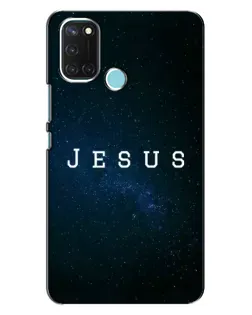 Чехол для Realme C17 с картинкой «Звездное небо Jesus»