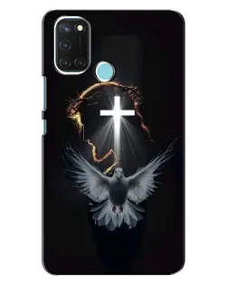 Чехол для Realme C17 с картинкой «Голубь и Свет»