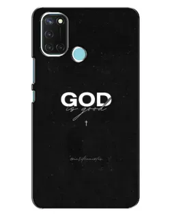 Чехол для Realme C17 с картинкой «GOD — Бог над всем»