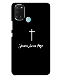 Чехол для Realme C17 с картинкой «Иисус любит тебя»