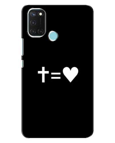 Чехол для Realme C17 с картинкой «Крест и Сердце» Чехол для Realme C17 с картинкой «Крест и Сердце»