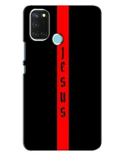 Чехол для Realme C17 с картинкой «Красная линия веры»
