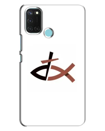 Чехол для Realme C17 с картинкой «Рыба и крест» Чехол для Realme C17 с картинкой «Рыба и крест»