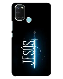Чехол для Realme C17 с картинкой «Меч Духа Jesus»