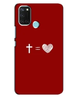 Чехол для Realme C17 с картинкой «Уравнение любви» Чехол для Realme C17 с картинкой «Уравнение любви»