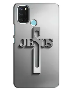 Чехол для Realme C17 с картинкой «Металлический крест Jesus» Чехол для Realme C17 с картинкой «Металлический крест Jesus»