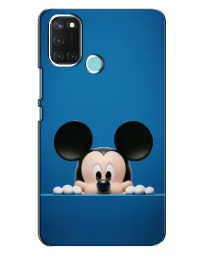 Чехол для Realme C17 с картинкой «Микки выглядывает»
