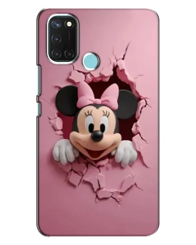 Чехол для Realme C17 с картинкой «Минни сквозь стену»