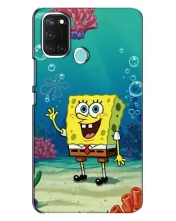 Чехол для Realme C17 с картинкой «Подводный привет»