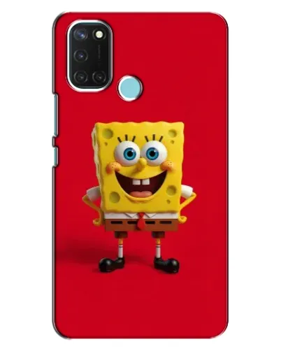 Чехол для Realme C17 с картинкой «Спанч Боб на красном» Чехол для Realme C17 с картинкой «Спанч Боб на красном»