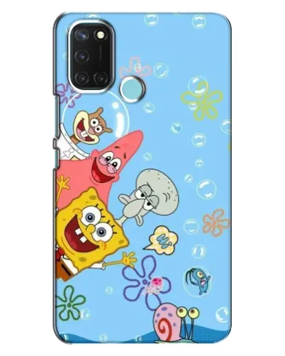 Чехол для Realme C17 с картинкой «Веселые пузырьки» Чехол для Realme C17 с картинкой «Веселые пузырьки»