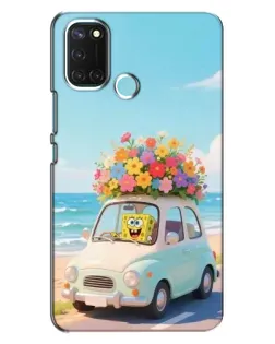 Чехол для Realme C17 с картинкой «Автомобильное путешествие»