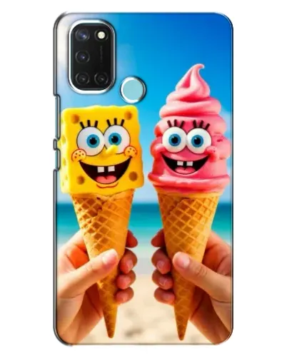 Чехол для Realme C17 с картинкой «Спанч Боб мороженое» Чехол для Realme C17 с картинкой «Спанч Боб мороженое»