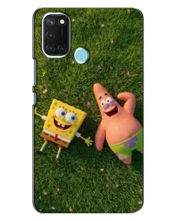 Чехол для Realme C17 с картинкой «Друзья на лужайке»