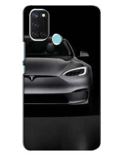 Чехол для Realme C17 с картинкой «Tesla Model S Look»