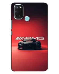 Чехол для Realme C17 с картинкой «Mercedes AMG — красная линия»