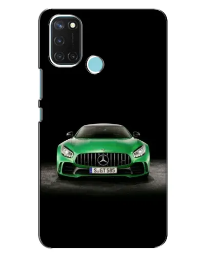 Чехол для Realme C17 с картинкой «Mercedes — неоновый лого» Чехол для Realme C17 с картинкой «Mercedes — неоновый лого»