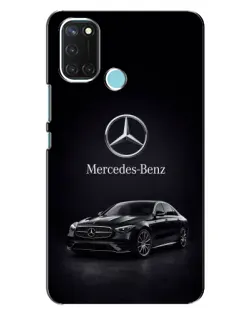 Чехол для Realme C17 с картинкой «Mercedes — решетка радиатора»