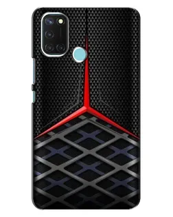 Чехол для Realme C17 с картинкой «Mercedes Carbon Grid»