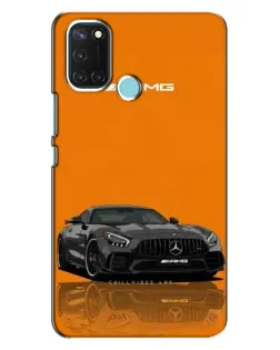 Чехол для Realme C17 с картинкой «Оранжевый Mercedes AMG»