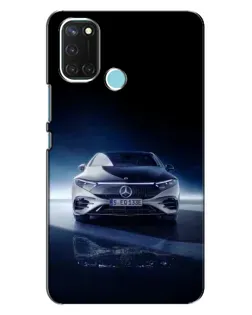 Чехол для Realme C17 с картинкой «Ночной Mercedes EQ»