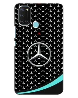 Чехол для Realme C17 с картинкой «Mercedes — бирюзовый акцент»