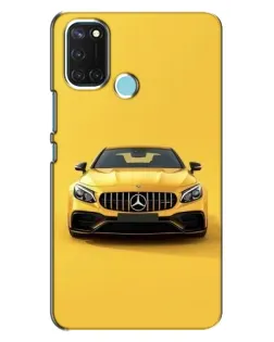 Чехол для Realme C17 с картинкой «Желтый Mercedes GT»