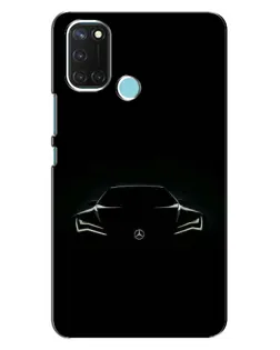 Чехол для Realme C17 с картинкой «Mercedes — силуэт авто» Чехол для Realme C17 с картинкой «Mercedes — силуэт авто»