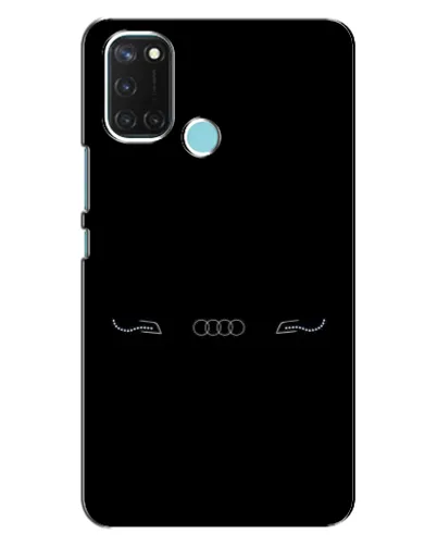 Чехол для Realme C17 с картинкой «Audi — световой подпись»