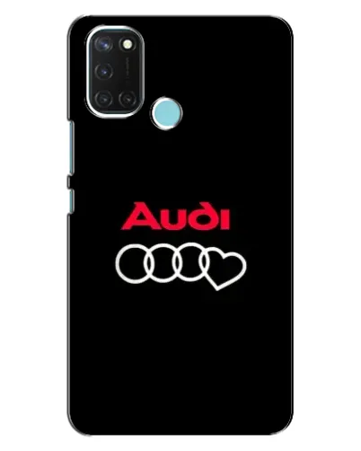 Чехол для Realme C17 с картинкой «Логотип Audi Heart»