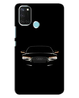 Чехол для Realme C17 с картинкой «Audi — ночной контур»