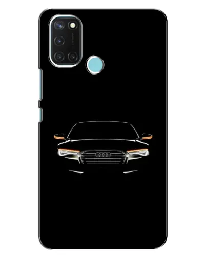 Чехол для Realme C17 с картинкой «Audi — ночной контур»