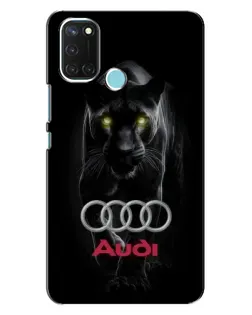 Чехол для Realme C17 с картинкой «Пантера и Audi»
