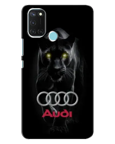 Чехол для Realme C17 с картинкой «Пантера и Audi»