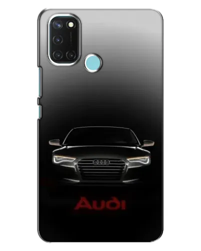 Чехол для Realme C17 с картинкой «Audi — градиентный контур»