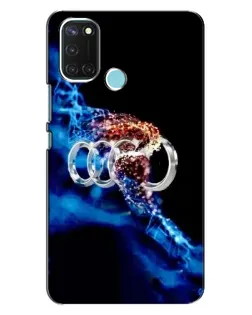 Чехол для Realme C17 с картинкой «Энергия лого Audi»