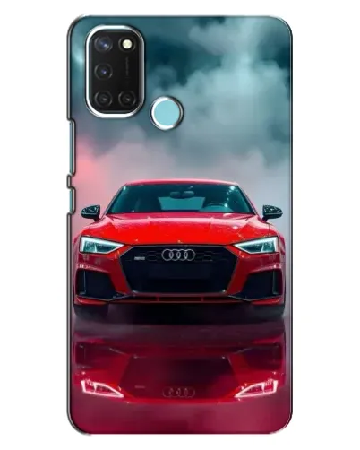 Чехол для Realme C17 с картинкой «Audi RS — красный стиль»