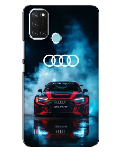 Чехол для Realme C17 с картинкой «Audi Sport — неон»