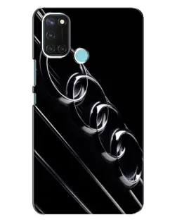 Чехол для Realme C17 с картинкой «Audi — абстрактные кольца»