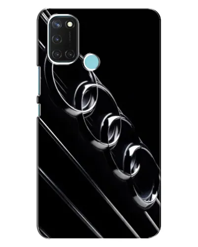 Чехол для Realme C17 с картинкой «Audi — абстрактные кольца»