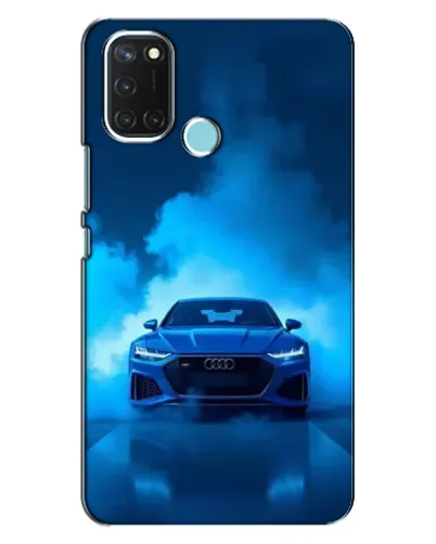 Чехол для Realme C17 с картинкой «Audi — голубая энергия»